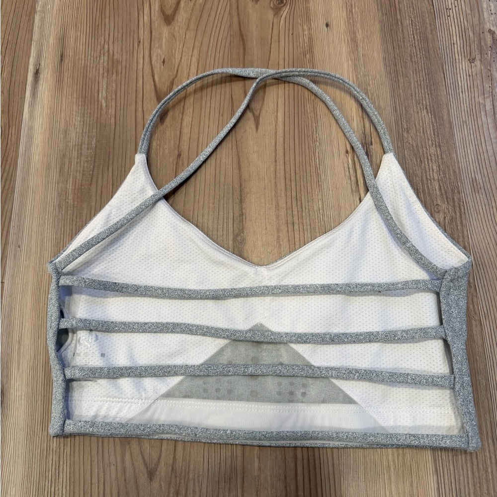 *ACCT CLOSING MAKE OFFER* CSB Grey Strappy Back Sports Bra-Size S